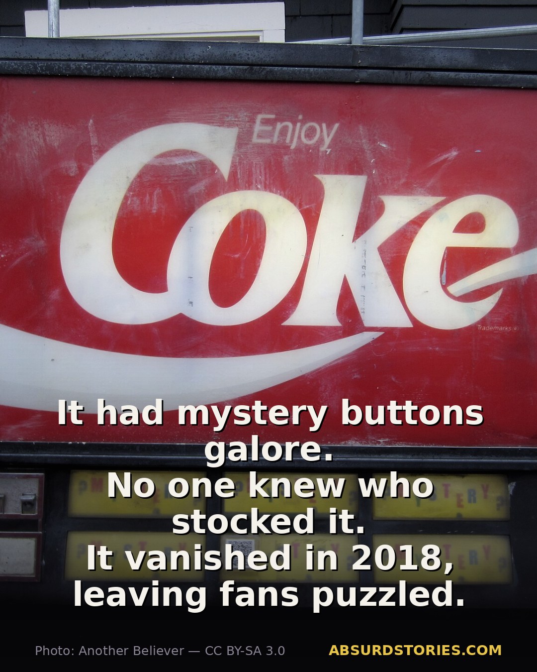 The Seattle soda machine that disappeared mysteriously