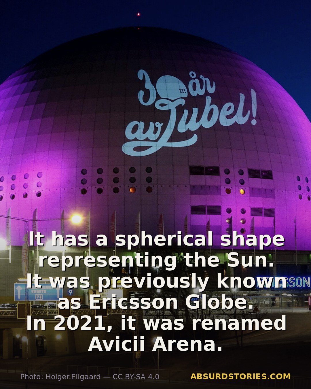 The arena that resembles a giant globe