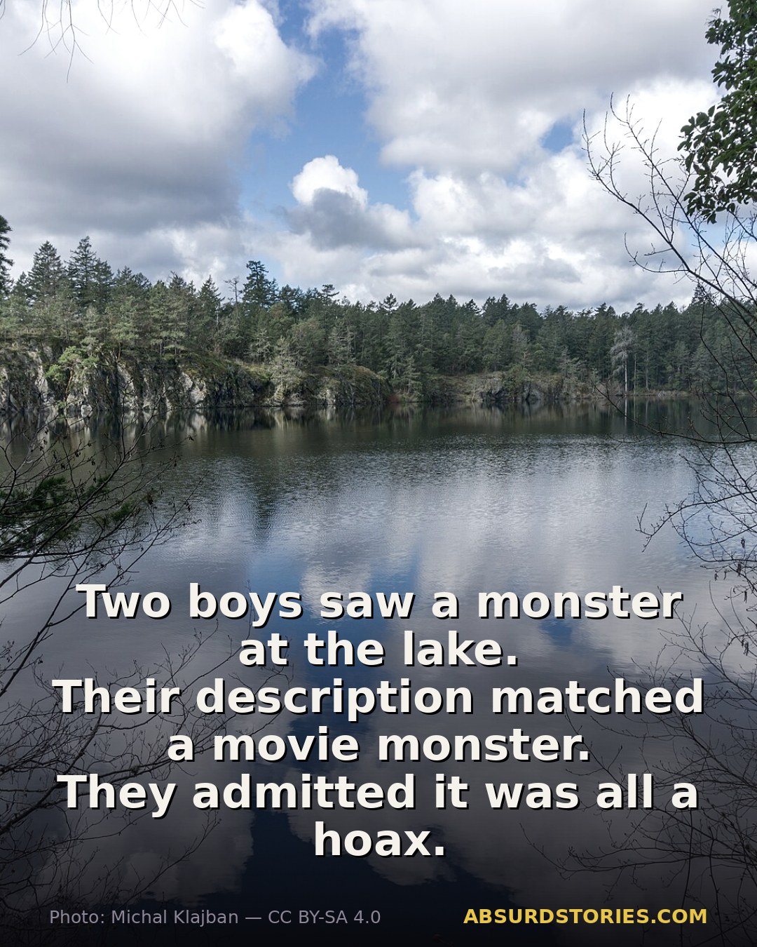 The hoax behind the Thetis Lake Monster sighting