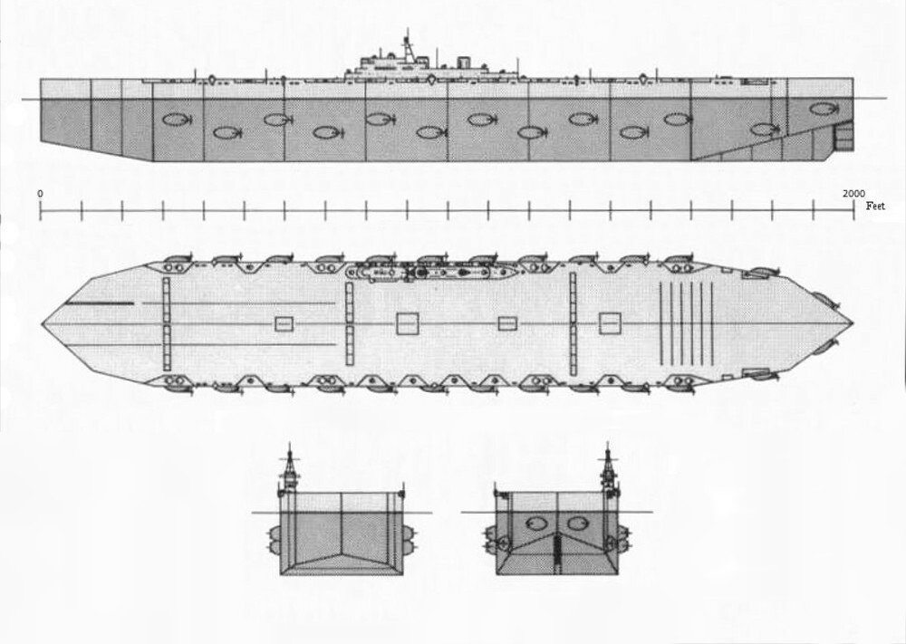 A World War II aircraft carrier made of ice?