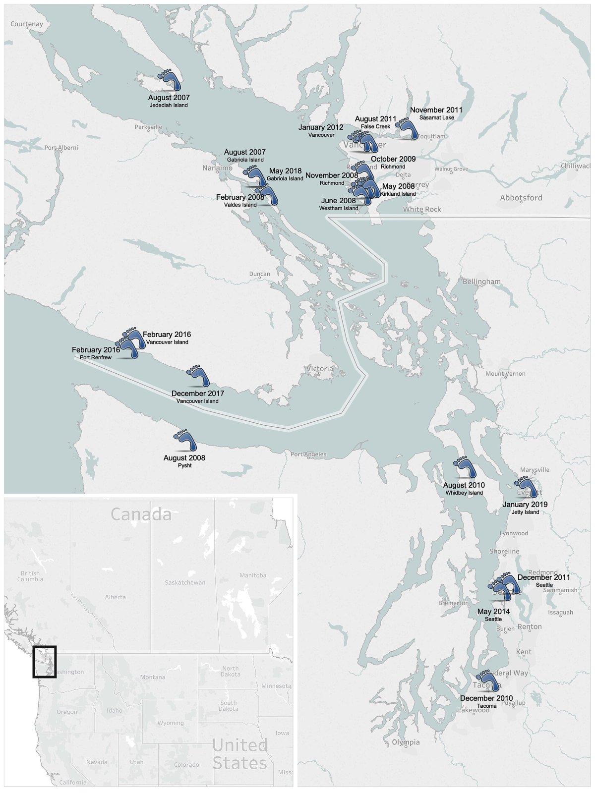 Mysterious human feet found on Salish Sea shores