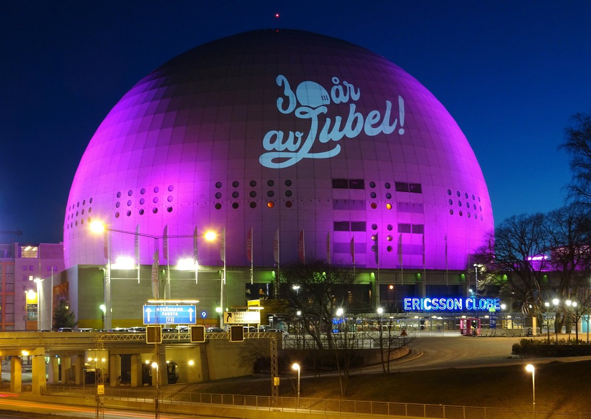 The arena that resembles a giant globe