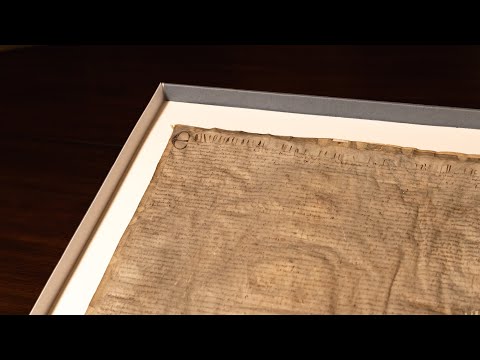 Harvard Law Library Unveils Original Magna Carta from 1300