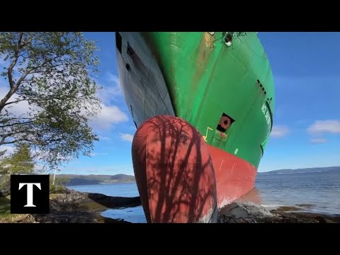 Container Ship Narrowly Misses House in Norway Mishap