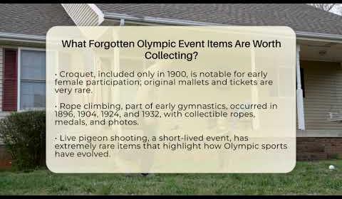 Unveiling the Bizarre: Odd Olympic Events Through History